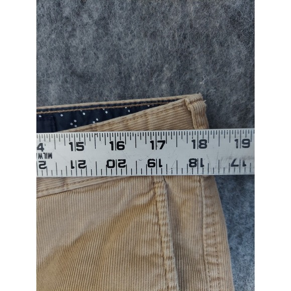 Cremieux Pants Mens 36x32 Beige Madison Corduroys Comfort Stretch Flat Front - Picture 10 of 11